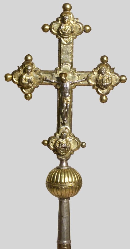 Bottega lombarda sec. XV, Croce astile in lamina