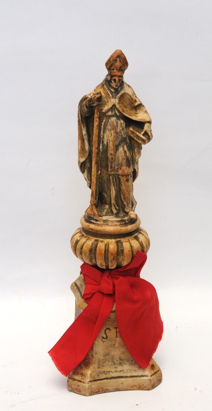 Ambito laziale sec. XIX, Statuetta con Sant'Erasmo