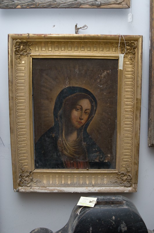 Ambito napoletano prima metà sec. XIX, Madonna in olio su tela
