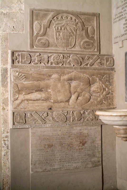 Bott. napoletana secc. XV-XVII, Monumento sepolcrale in marmo