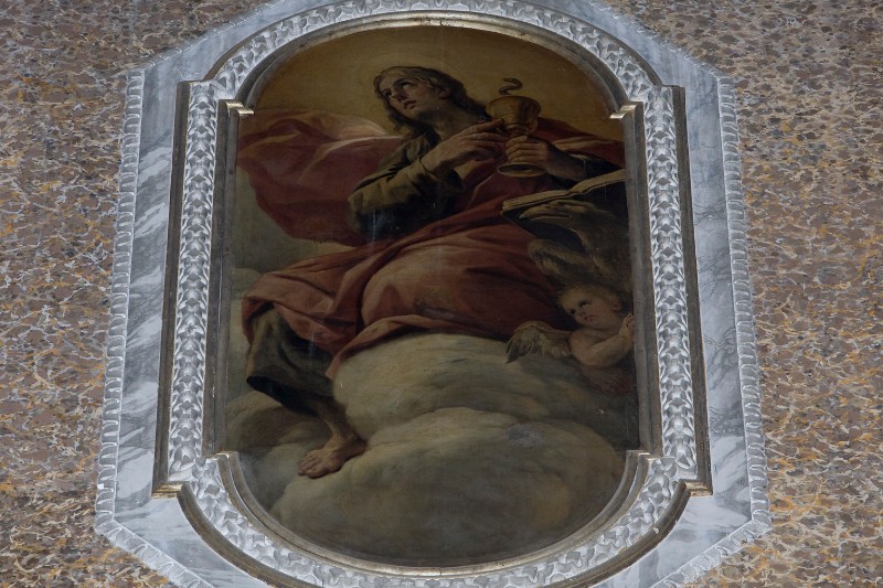 Giordano L. terzo quarto sec. XVII, San Giovanni Evangelista in olio su tela