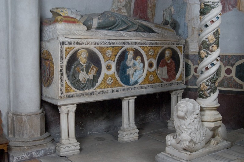Bott. di Tino di Camaino (1327), Monumento sepolcrale dell'arcivescovo Minutolo