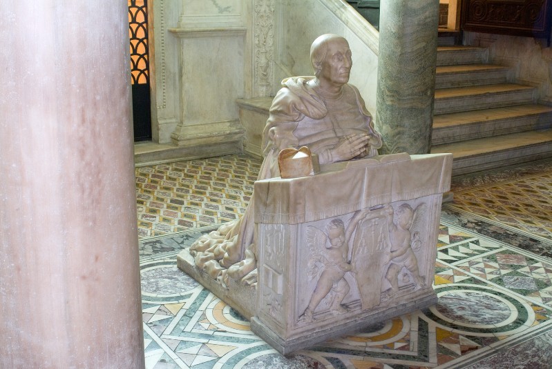Bott. napoletana secc. XV-XVI, Ritratto del cardinale Oliviero Carafa in marmo