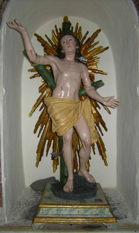 Bottega sarda sec. XIX, San Sebastiano martire