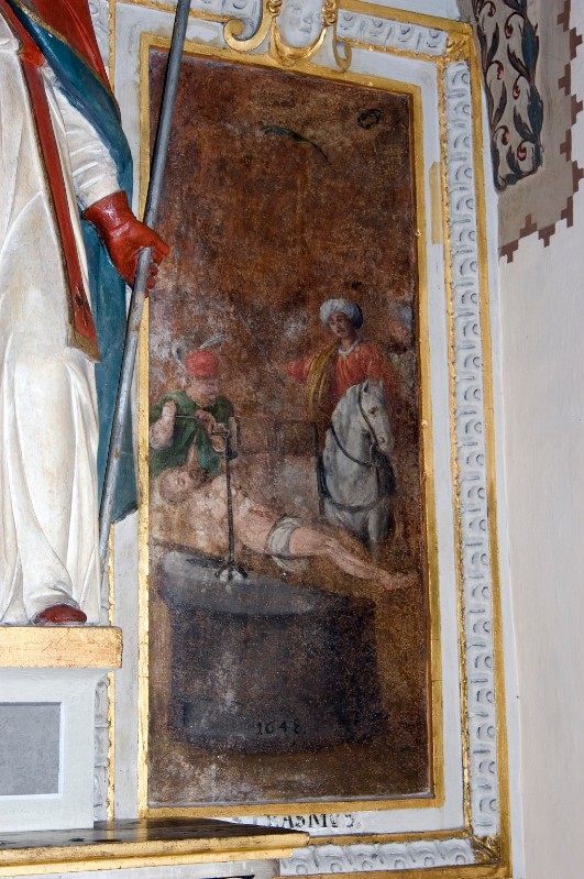 Bott. bresciana (1648), Martirio di Sant'Erasmo