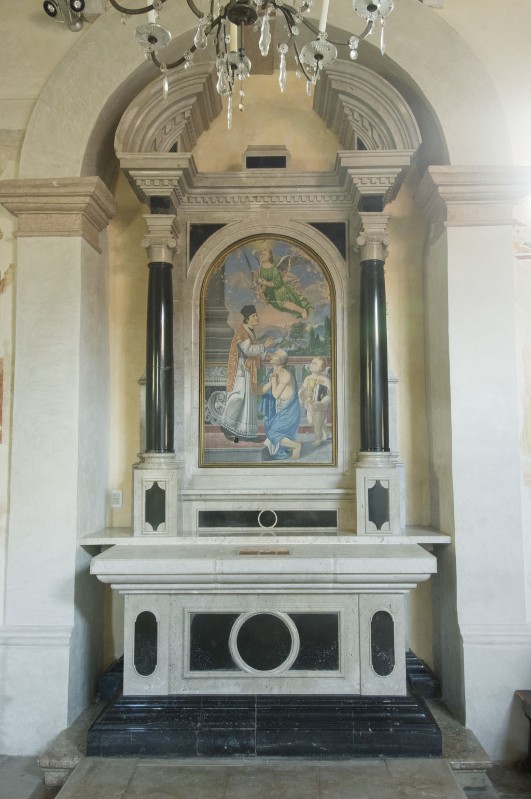 Maestranze friulane fine sec. XIX, Altare laterale in marmo