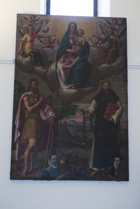 Hovic G. secc. XVI-XVII, Dipinto della Madonna in gloria tra Santi