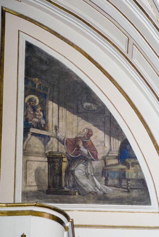 Colonna U. sec. XX, Dipinto murale di San Pio V