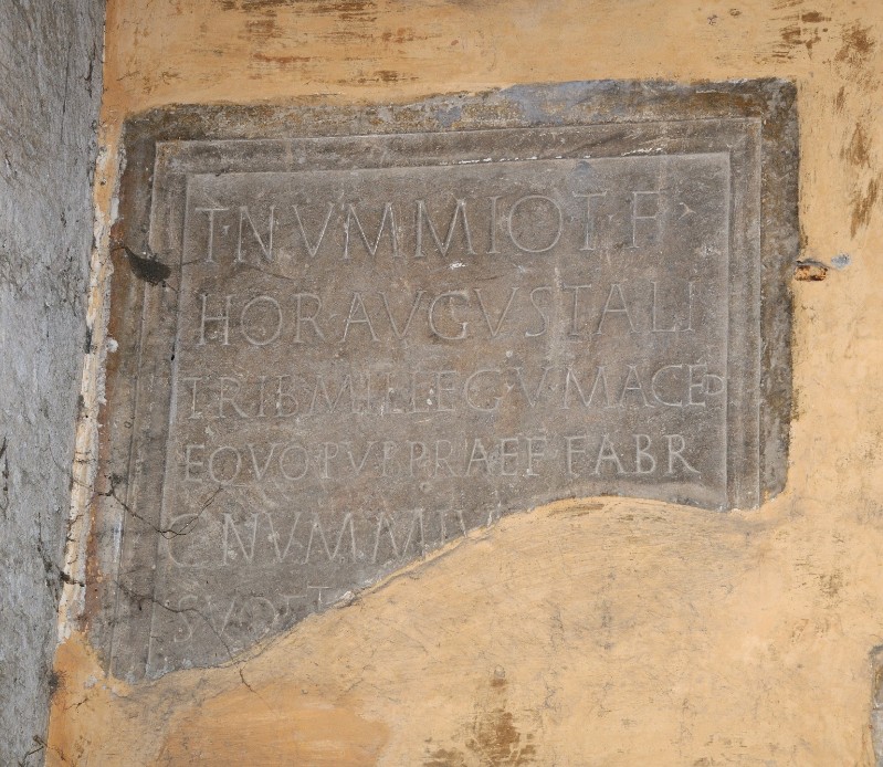 Marmoraio romano sec. I, Epigrafe