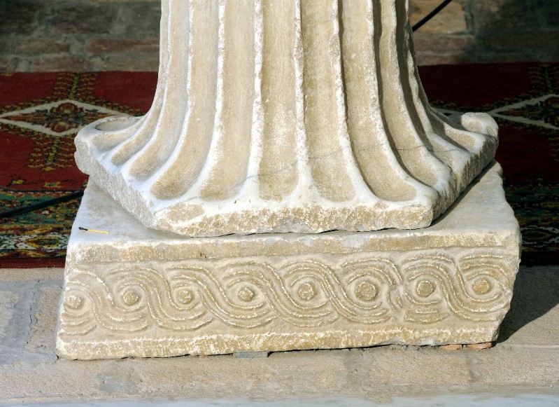 Marmoraio romano sec. VIII, Frammento di pluteo con decoro a treccia