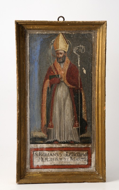 Ambito laziale sec. XVIII, Dipinto con San Romano