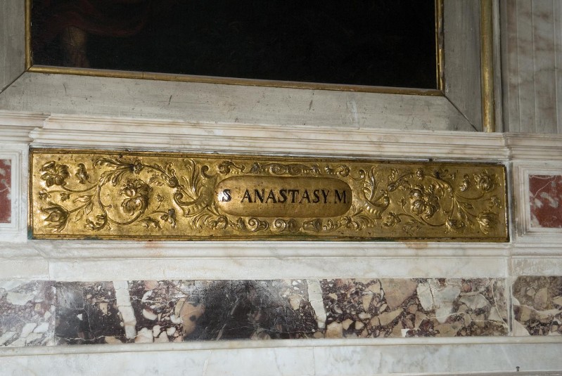 Bottega veneziana sec. XVII, Sportello dell'altare di Santa Anastasia