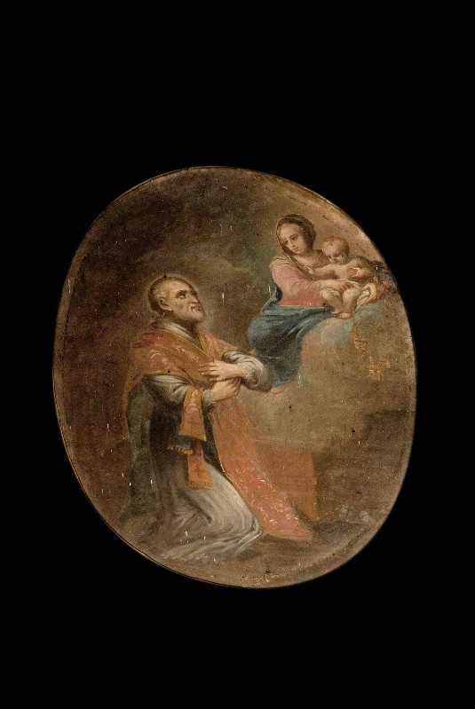 Bott. lombardo-piemontese sec. XVIII, Madonna appare a S. Andrea Avellino
