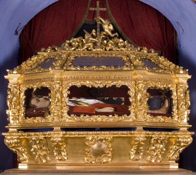 Bott. lombardo-piemontese sec. XIX, Reliquiario urna di San Fausto