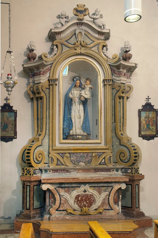 Sartori D. (?) metà sec. XVIII, Altare della Madonna della cintola