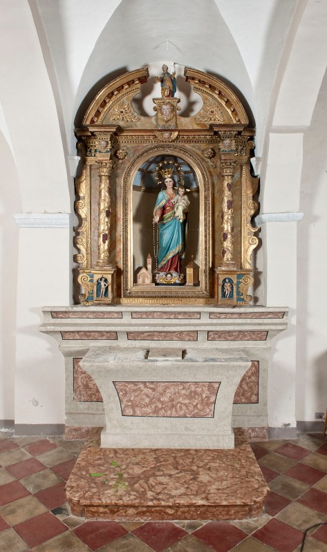Bottega trentina secondo quarto sec. XVII, Altare della Madonna del rosario
