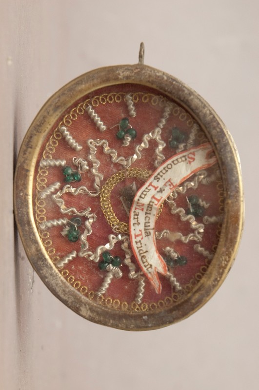 Bottega trentina sec. XVIII, Reliquiario a capsula del Simonino