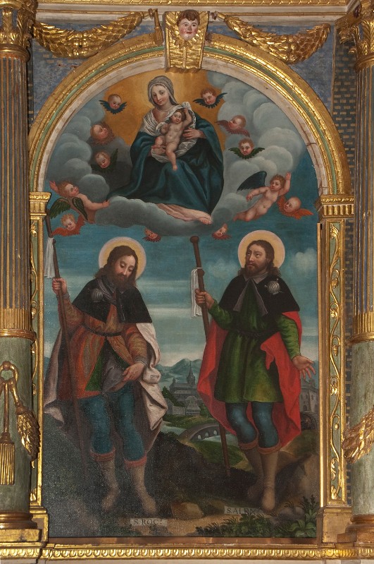 Ambito veneto (1613), Madonna con Gesù Bambino in gloria e santi