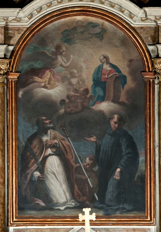 Ambito fiemmese sec. XVII-XVIII, Annunciazione e santi