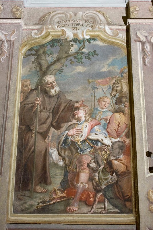 Ambito lombardo (1732), San Francesco di Paola benedice Francesco I