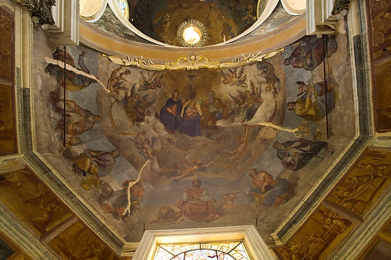Pittore abruzzese sec. XVIII, Incoronazione della Vergine e Santi