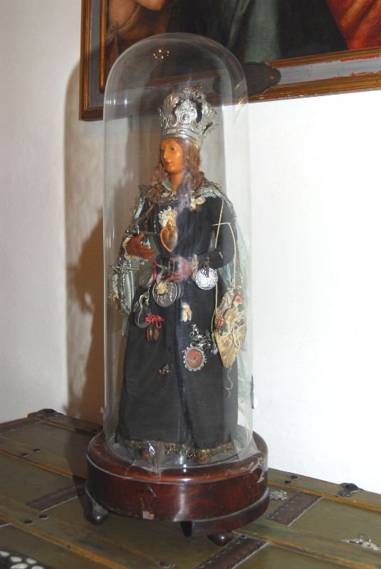 Bott. italiana sec. XIX, Statua della Madonna Addolorata in cera