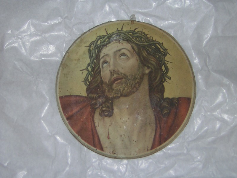 Bott. italiana sec. XX, Dipinto con Cristo coronato