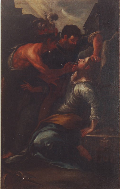 Ambito ligure sec. XVII, Martirio di Sant'Apollonia