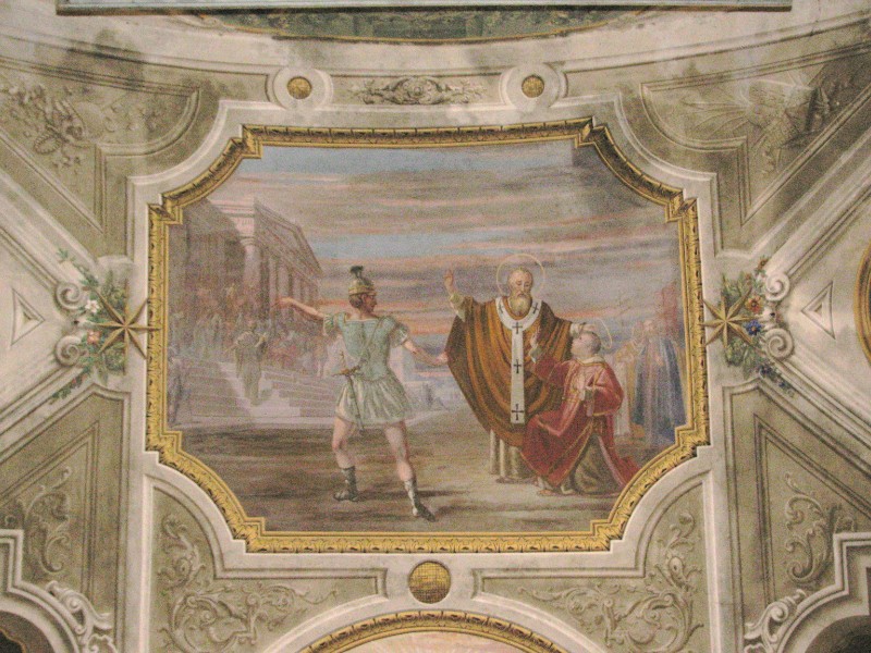 Ghigliotti G.B. (1907), San Lorenzo riceve da Sisto II i tesori della Chiesa