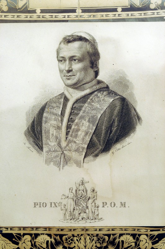 Vitta G. (1846), Ritratto di papa Pio IX