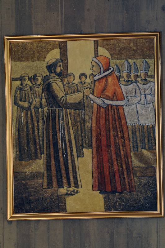 Carturan V. (1982), S. Francesco d'Assisi incontra papa Innocenzo III