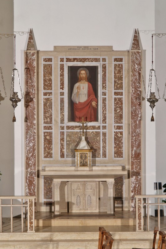Maestranze romagnole sec. XX, Altare laterale del Sacro Cuore di Gesù