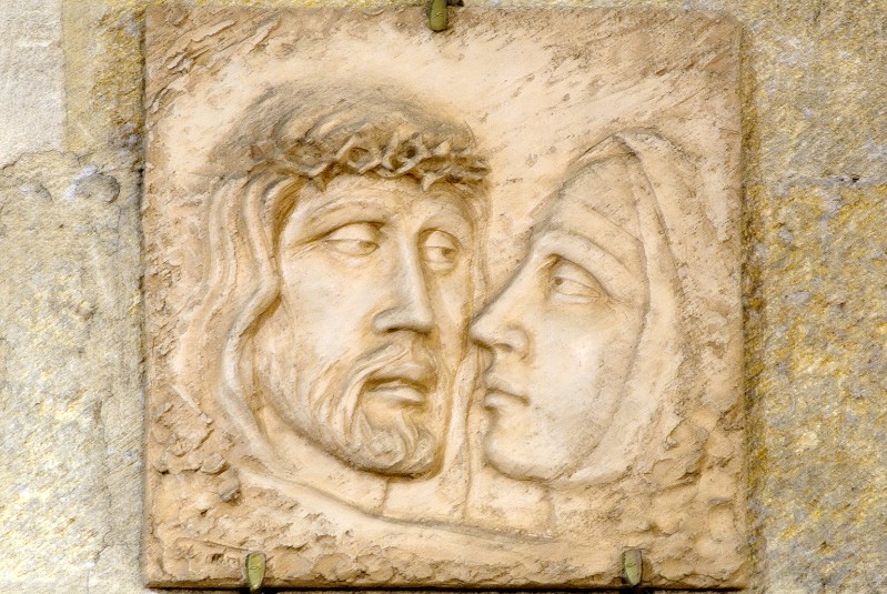 Calandrini G. sec. XX, Gesù Cristo incontra la Madonna