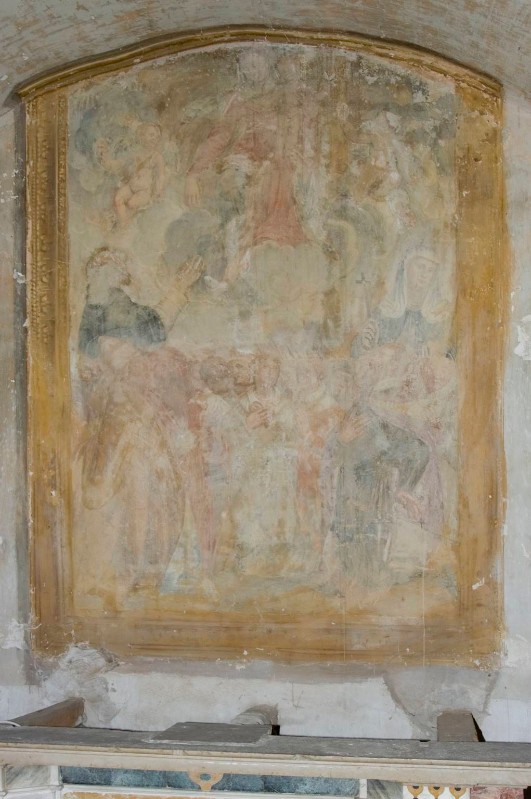 Gambara L. sec. XVI, Madonna del rosario con Santi e devoti