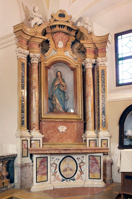 Bottega di Benedetti C. primo quarto sec. XVIII, Altare della Madonna