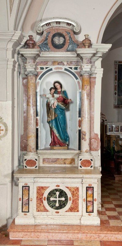 Maestranze castionesi prima metà sec. XVIII, Altare della Madonna del rosario