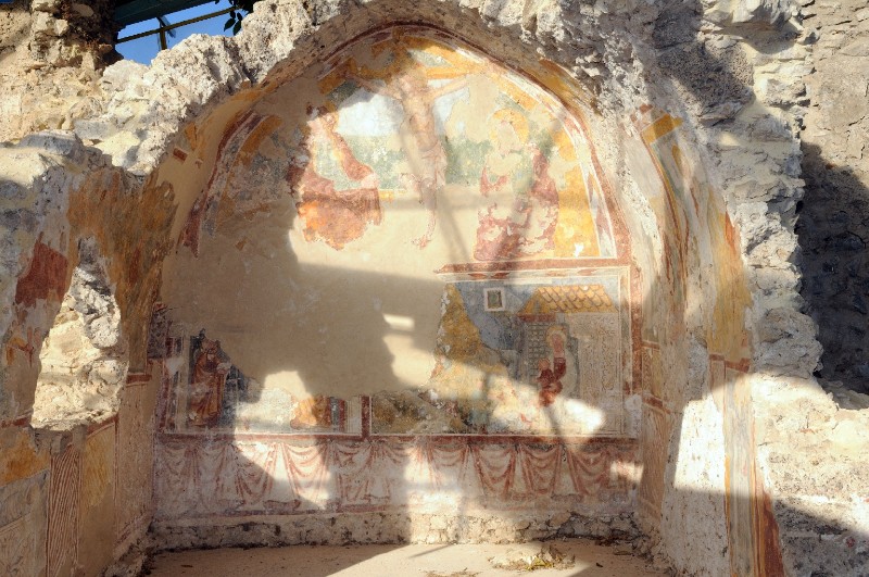 Ambito molisano sec. XIV, Dipinto murale con strorie della vita di Gesù