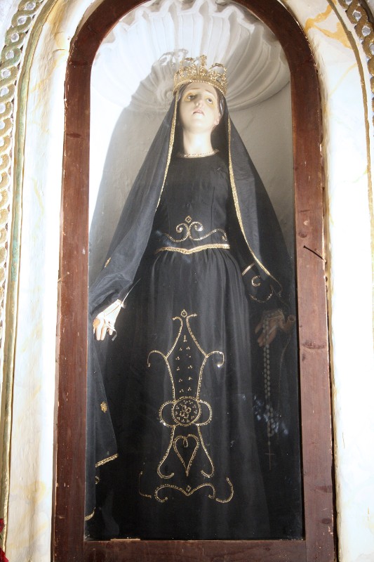 Ambito dell'Italia meridionale sec. XIX, Statua e veste della Madonna Addolorata