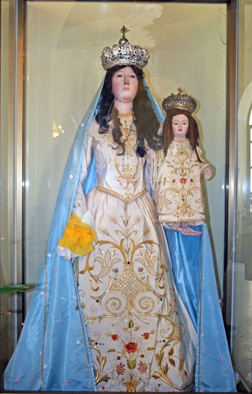 Bott. dell'Italia meridionale sec. XIX, Statua e veste della Madonna dei fiori