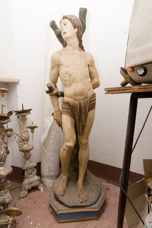 Bottega lucchese sec. XIX, San Sebastiano scultura