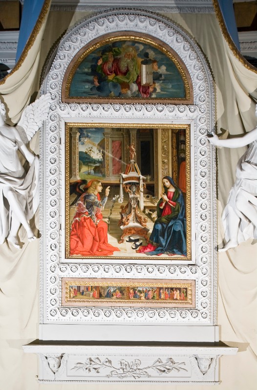 Membrini M. (1504), Pala d'altare con lunetta e predella dipinto