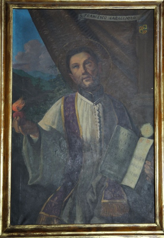 Giacobbi E. sec. XX, Dipinto di S. Francesco Caracciolo