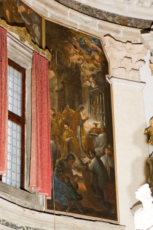 Heinzt D. fine sec. XVII, San Lorenzo Giustiniani celebra una messa miracolosa