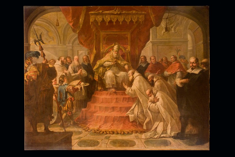 Marieschi J. (1747), San Romualdo dinnanzi a Clemente IV