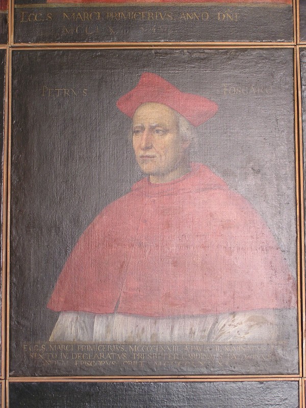 Scuola veneta metà sec. XVI, Ritratto di primicerio Pietro Foscari