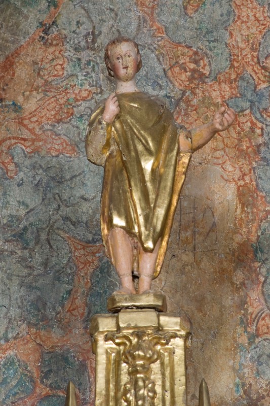 da Forlì L. (1443), Santo con tunica dorata 1/2