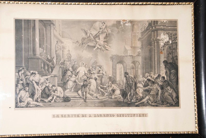 Ambito veneziano sec. XIX, La carità di San Lorenzo Giustiniani