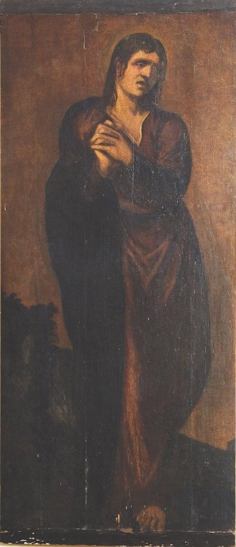 Corona L. fine sec. XVI, Dipinto con San Giovanni Evangelista
