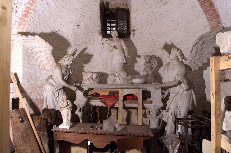 Scuola veneta prima metà sec. XVII, Statua di S. Lorenzo Giustiniani