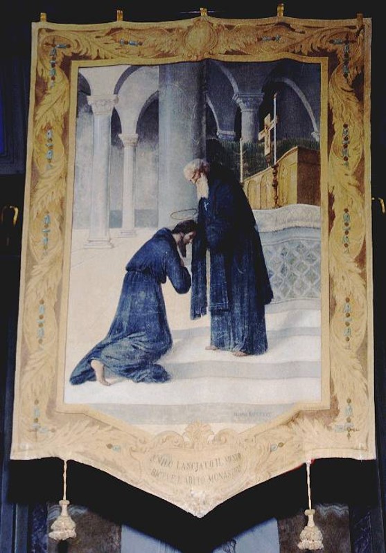 Varuca A. (1904), Arazzo San Nilo riceve l'abito monastico